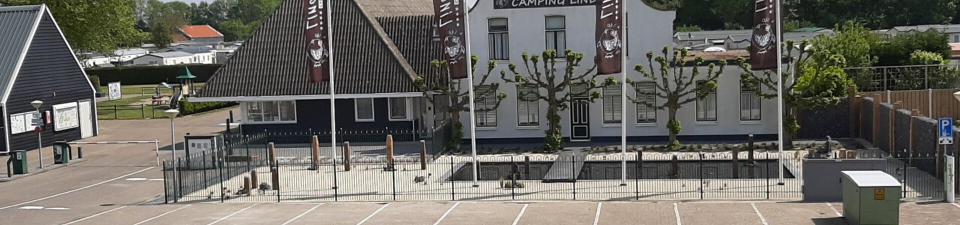 Overzichtsfoto van gebouw camping Linda