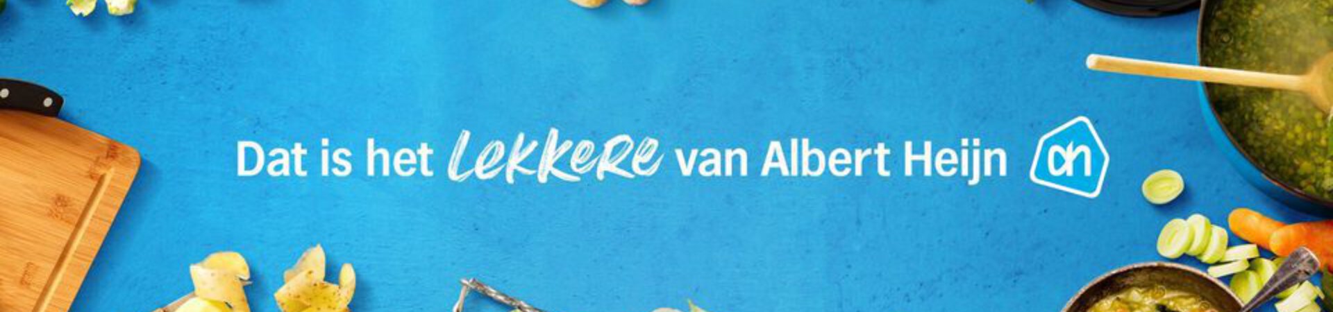 Quote Albert Heijn. That's the good thing about Albert Heijn with food around it