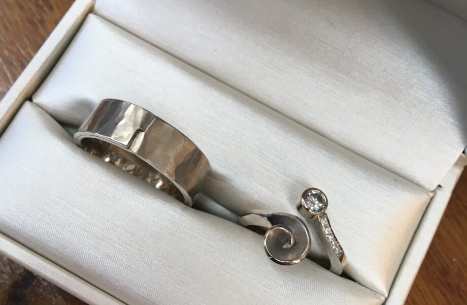 Witgouden trouwringen