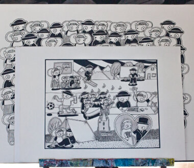 Zeichnung von Leuntje und Merien