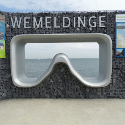 Kunstwerk „Die Taucherbrille“ in Wemeldinge